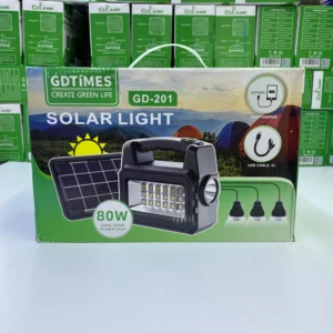 Lampara Solar con Bombillos x3 GD 201 Lampara Solar con Bombillos x3 GD 201